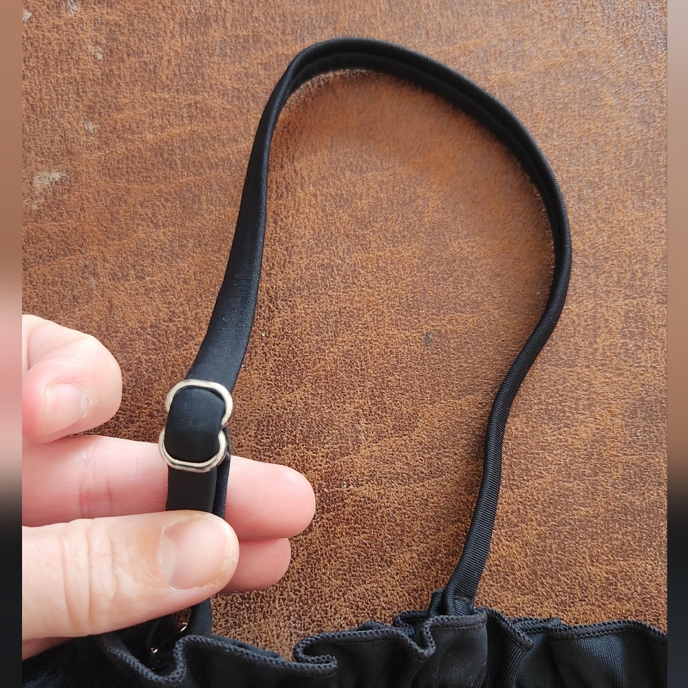 NWT! Cupshe Elegant Black Ruched Bikini Top - Picture 4 of 6